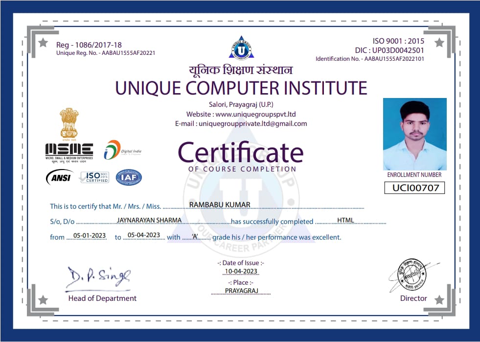 Certificate 4